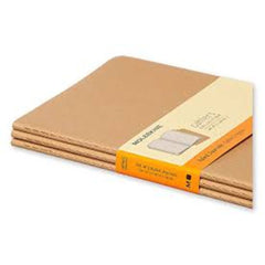 Moleskine Cashier Ruled Large Size Set of 3 kraft Brown - Al Masam Stationery LLC