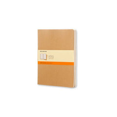 Moleskine Cashier Ruled Extra Large Size Set of 3 kraft Brown - Al Masam Stationery LLC