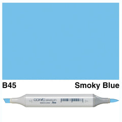 Experience the precision and versatility of the COPIC SKETCH MARKER B 45 SMOKY BLUE. With its unique B 45 tip, this marker allows you to create intricate sketches and designs with ease. The smoky blue color adds depth and dimension to your artwork, making it stand out. Elevate your artistic abilities with the COPIC SKETCH MARKER B 45 SMOKY BLUE.