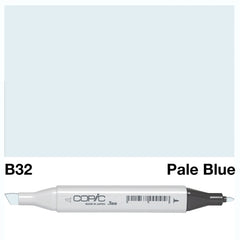 The COPIC SKETCH MARKER B 32 PALE BLUE is a professional-grade, alcohol-based marker that offers highly pigmented and blendable color. With a wide range of colors available, this marker allows for precise and consistent coloring, making it a favorite among artists and designers.