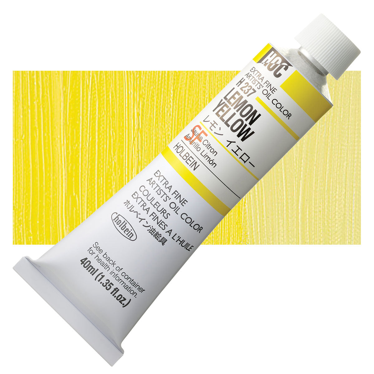 Holbein Artists Oil Colors Lemon Yellow 40Ml - Al Masam Stationery LLC