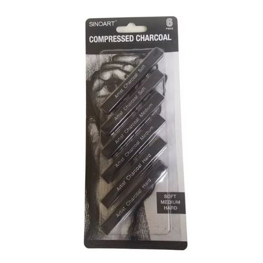 SINOAR Pressed Coal Carré Sinoart with 6 Bars - Al Masam Stationery LLC