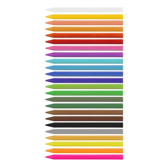 Triangular Plastipastel (contains 3 fluo and 2 metal colours) - Al Masam Stationery LLC