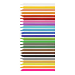 Triangular Plastipastel (contains 3 fluo and 2 metal colours) - Al Masam Stationery LLC
