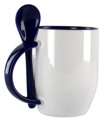 11 OZ Two Tone Mug with Spoon Item No: 170 - Al Masam Stationery LLC