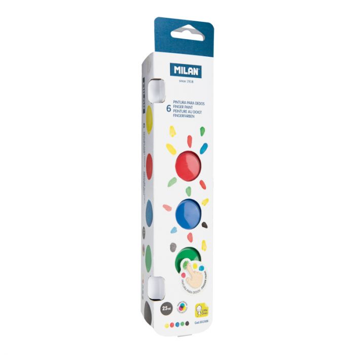 Pots basic colours 25 ml finger paint - Al Masam Stationery LLC Main image