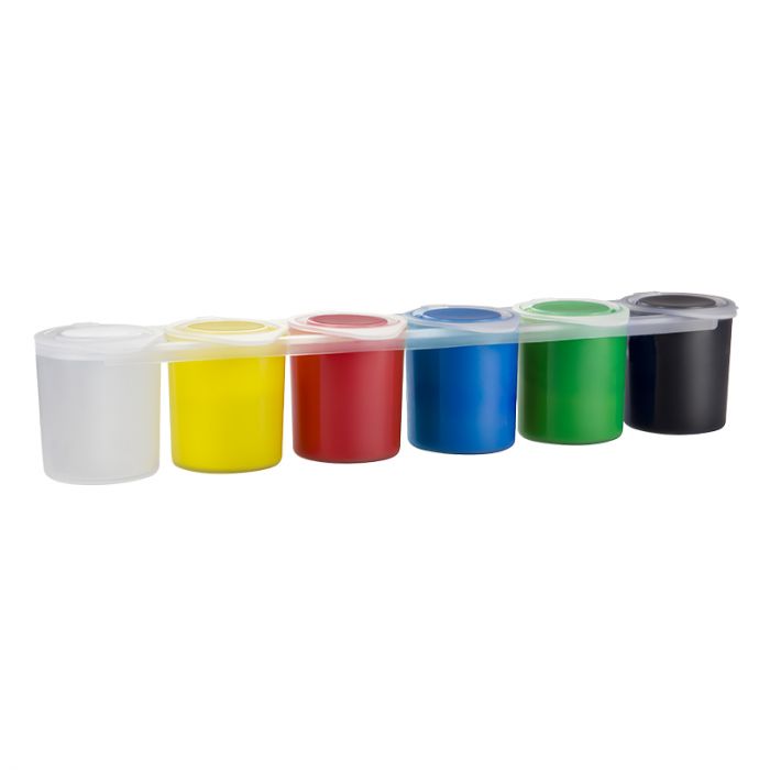 Pots basic colours 25 ml finger paint Secondary image