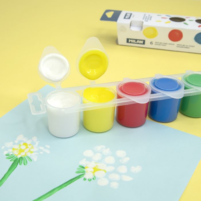 Pots basic colours 25 ml finger paint - Al Masam Stationery LLC