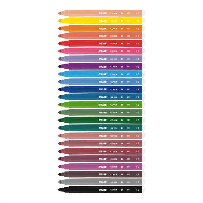 Conical tip fibrepens - (612324) - (Pack of 24) - Al Masam Stationery LLC