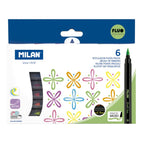 Brush tip fibrepens Fluo colours