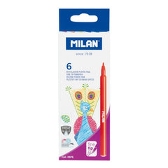 Fine tip fibrepens - (06F6) - (6 Pcs) - Al Masam Stationery LLC