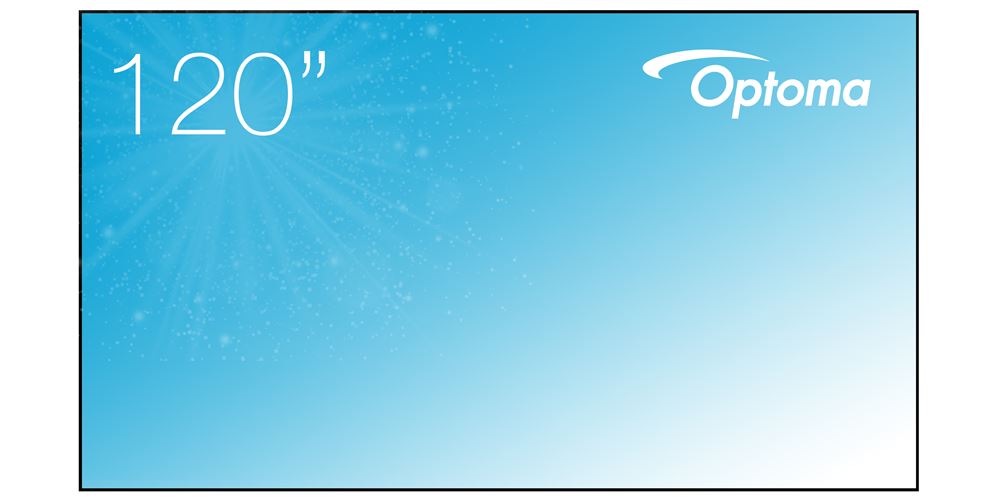 Optoma ALR120 4K 120" fixed frame ALR projection screen - Al Masam Stationery LLC Main image