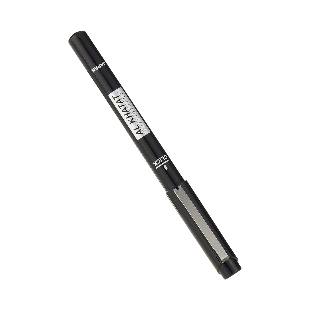 Al Khatat Calligraphy Pen 3.0 mm Black – Broad Fibre Tip Lettering Pen