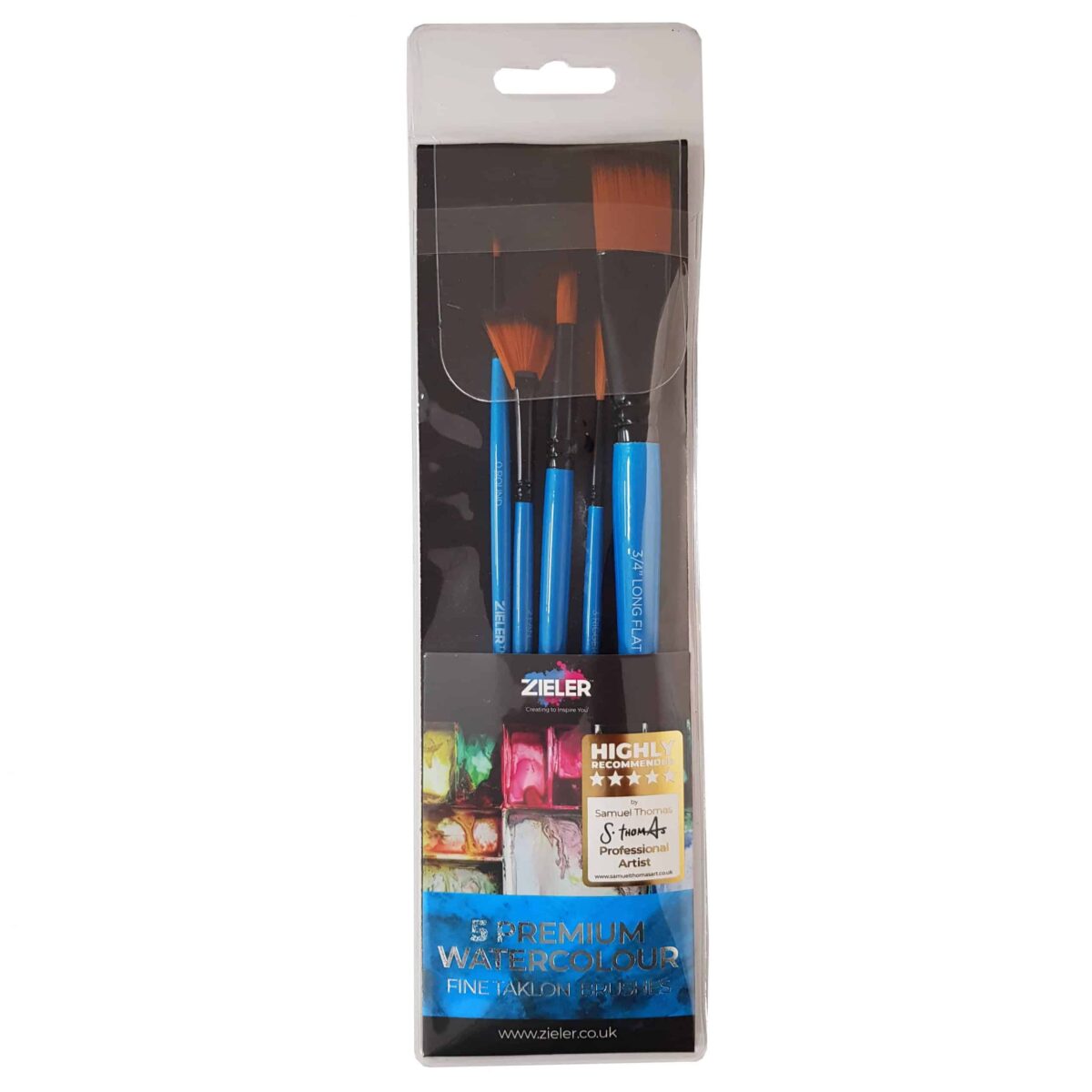 Zeiler PREMIUM BURSHES(PACK OF5)_WATERCOLOUR
