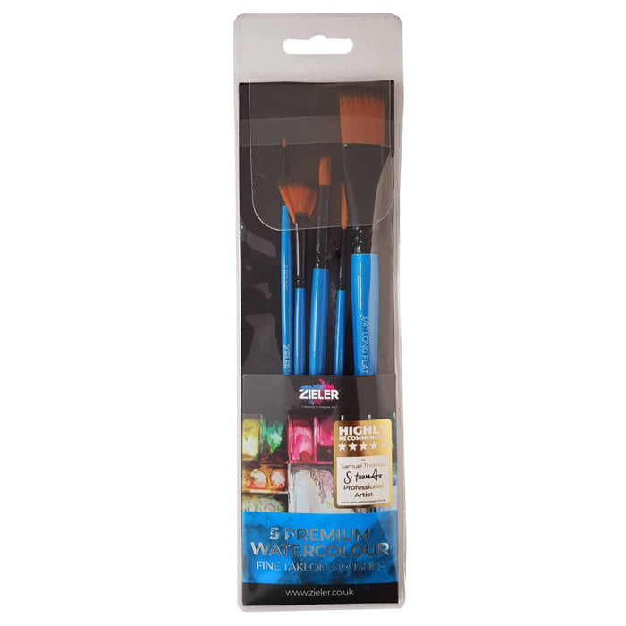 Zeiler PREMIUM BURSHES(PACK OF5)_WATERCOLOUR