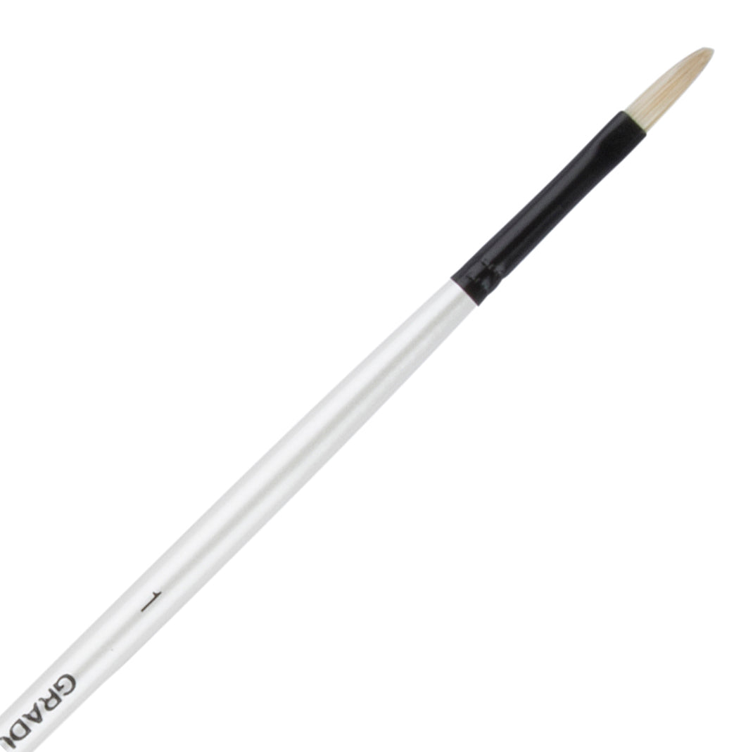 Daler Rowney Graduate Brush Long Handle Bristle Filbert 1=6mm - Al Masam Stationery LLC
