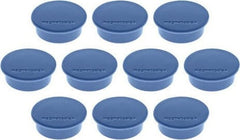 Magnetoplan Magnetic  Discofix  (Size 9Mm, Dia 34Mm) 10Pcs/ Packet Blue - Al Masam Stationery LLC