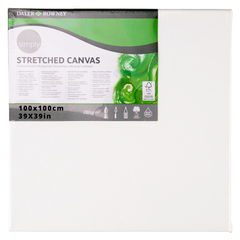 Daler Rowney Simply Stretched Canvas 100*100cm/39*39" - Al Masam Stationery LLC