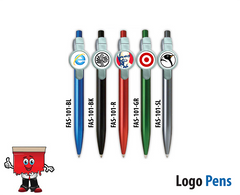 AMS-101 - Plastic Pen with Big Logo Space for Printing - Al Masam Stationery LLC