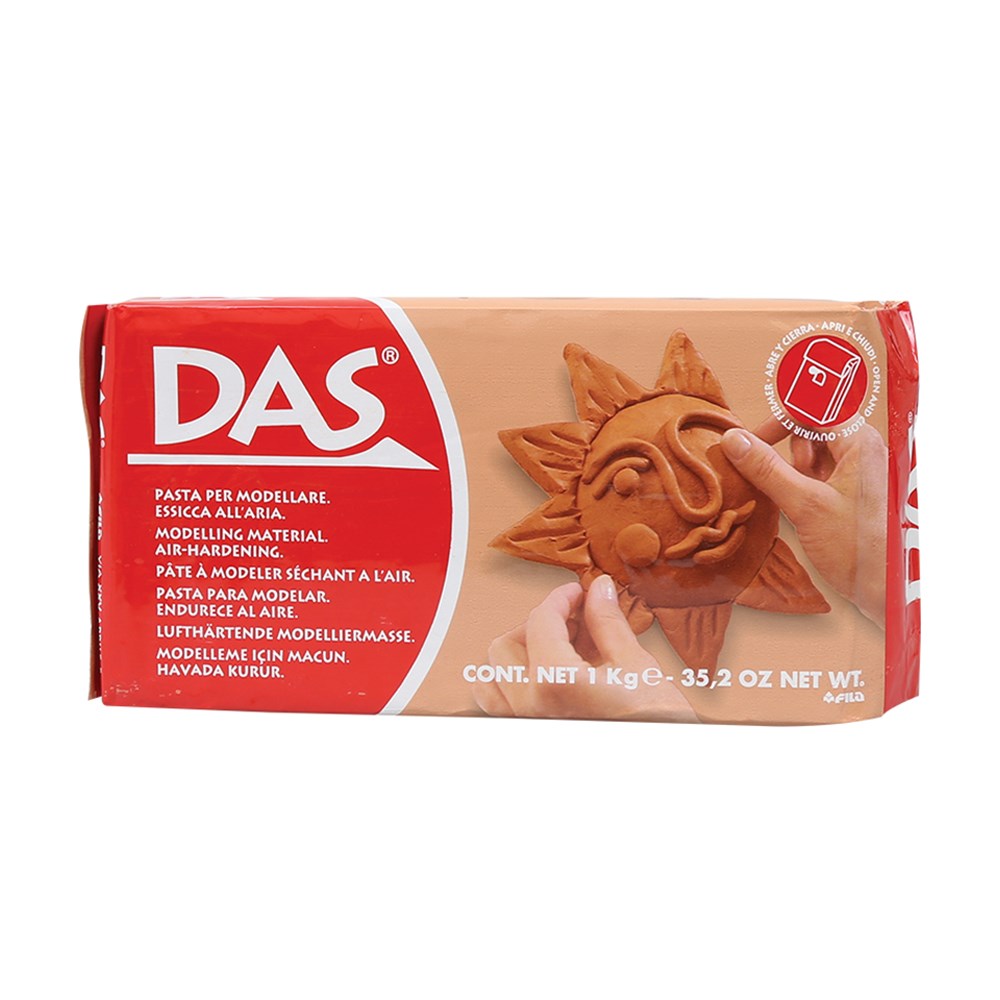 DAS Modelling Clay Terracotta 1kg – Air-Dry Craft & Sculpting Clay F387600-FP-01-88-0572-AMS43375-8000144002375