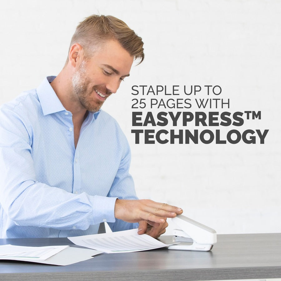 Fellowes Lx850 Half Strip Easy Press Stapler White - FEL 5011801 - Al Masam Stationery LLC