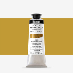 VALLEJO ACRYLIC ARTIST 820: 60 ML. NICKEL AZO YELLOW - Al Masam Stationery LLC