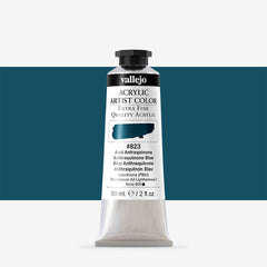 VALLEJO ACRYLIC ARTIST 823: 60 ML. ANTHRAQUINONE BLUE - Al Masam Stationery LLC