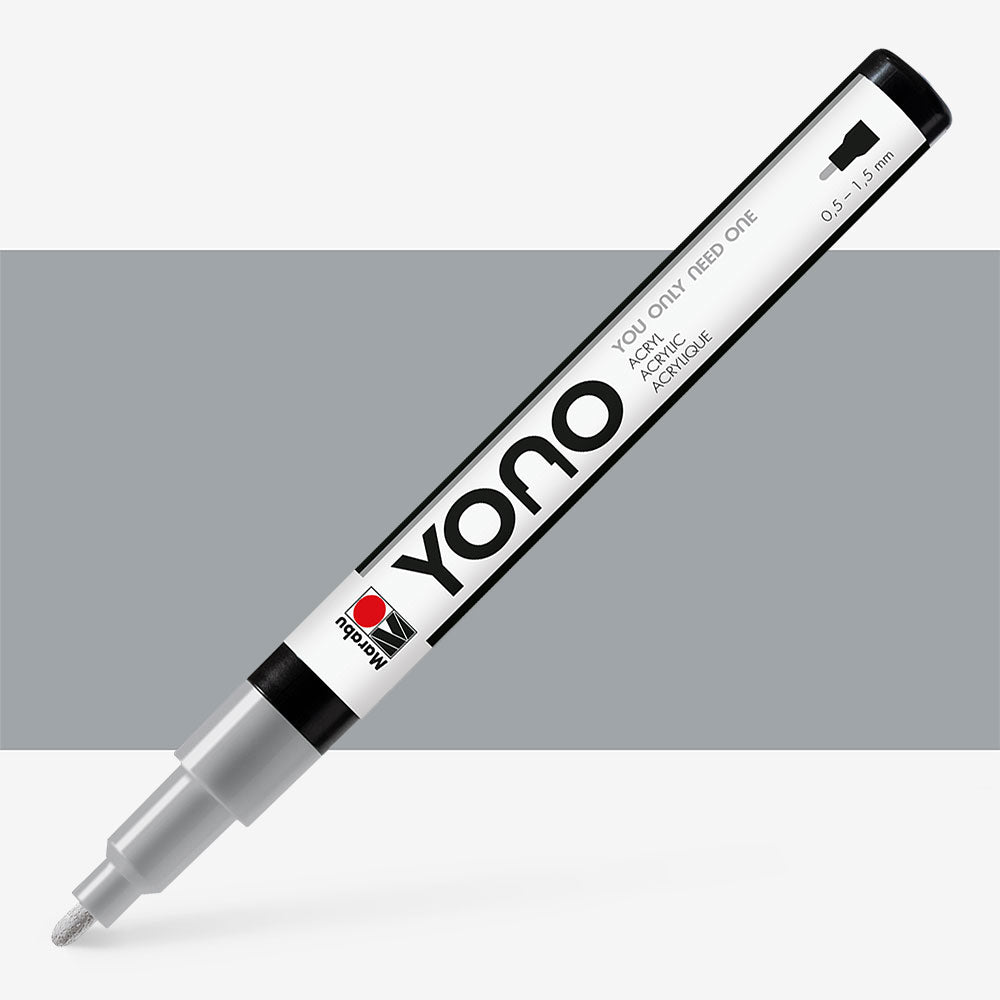 Marabu Yono Marker, Grey 078, 0.5-1.5 Mm - MRU 12400101078 - Al Masam Stationery LLC Main image