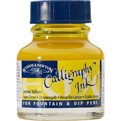 WINSOR & NEWTON : CALLIGRAPHY INK : NON CLOGGING : 30ML : LEMON YELLOW - Al Masam Stationery LLC