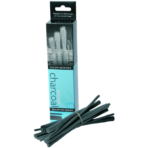 Daler Rowney Assorted Willow Charcoal Sticks Box - Al Masam Stationery LLC