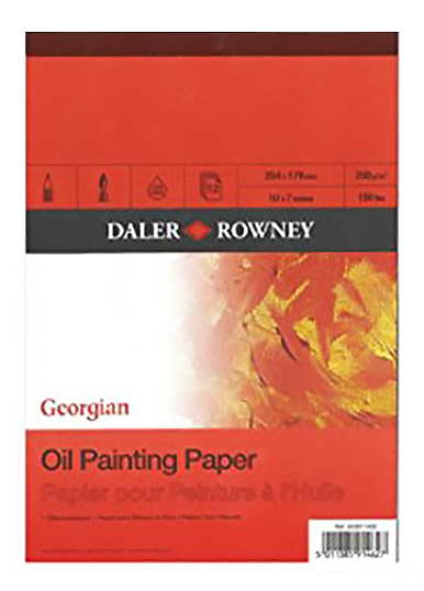 Daler Rowney Georgian Oil Pad 12sht 250gsm (10*7)" - Al Masam Stationery LLC