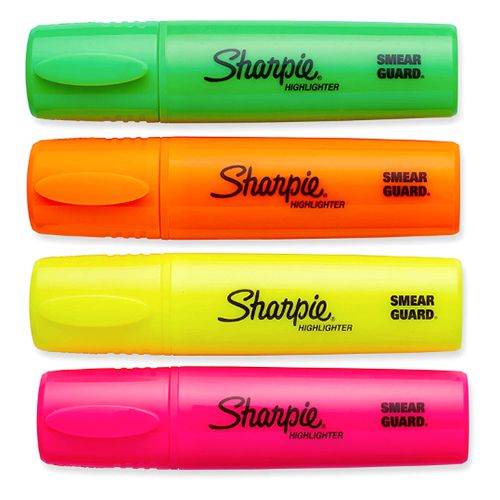 Sharpie Fluo XL Highlighter Set Of 4 Pieces Multicolour - Al Masam Stationery LLC