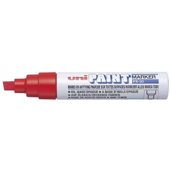 Uni PX30 Paint Marker Chisel tip Red - Al Masam Stationery LLC