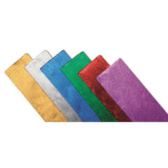 SADIPAL Crepe Paper Roll-High Light Fastness-0.5x2.5m- Aluminnium Silver - Al Masam Stationery LLC