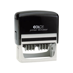 The COLOP DOUBLE DATER is a versatile and efficient tool for any office. With its dual-date functionality, you can easily track time-sensitive documents or transactions. Its high-quality design and materials ensure long-term use, making it a reliable and valuable addition to your workspace.  Plastic self-inking date and text stamp. With a double date - generates a day/month/year double date format,with an individual text in a rectangular size. The year band is valid for 12 years.