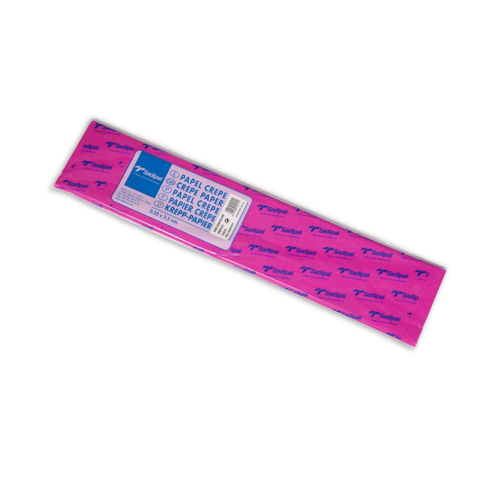 SADIPAL Crepe Paper Roll-32GMS-0.5x2.5m-Magenta - Al Masam Stationery LLC