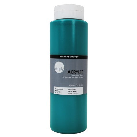 Acrylic paint Simply 750 ml Medium green