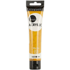 SIMPLY ACRYL SL 75ML YEL OCHRE - Al Masam Stationery LLC