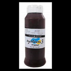 SYSTEM 3 ORIGINAL ACRYLIC 2.25 LITRE - BURNT UMBER - Al Masam Stationery LLC