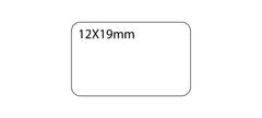 SELF ADHESIVE OFFICE LABEL-12X19mm