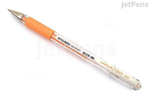 Mitsubishi Signo Sparkling Pen Blue 0.7mm Orange - Al Masam Stationery LLC Main image