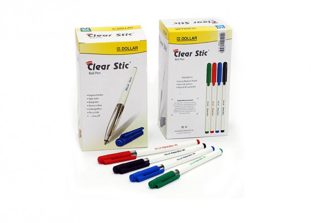 Pen Dollar Clearstic Ballpen - Red - Al Masam Stationery LLC