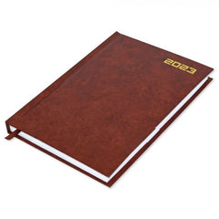 FIS Bonded Leather Pocket (Arabic/English) 1 Week at a glance, Maroon - Al Masam Stationery LLC