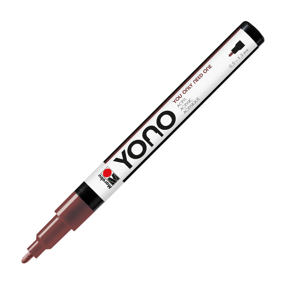Marabu Yono Marker, Brown 285, 0.5-1.5 Mm - MRU 12400101285 - Al Masam Stationery LLC