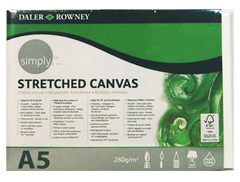 Daler Rowney Simply Stretched Canvas 14.8*28cm/A5 - Al Masam Stationery LLC