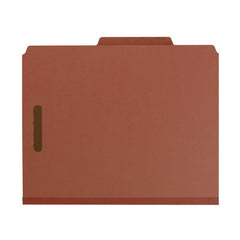 SMEAD 100% RECYCLED PRESSBOARD CLASSIFICATION FOLDER 2" RED