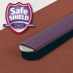 SMEAD PRESSBOARD CLASSIFICATION FILE FOLDER WITH SAFE SHIELD" FASTENERS 3 DIVIDERS 3 INCH EXPANSION RED