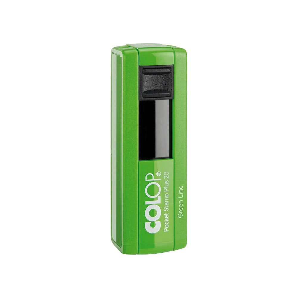 COLOP Pocket Stamp Plus 20 GREEN LINE, pad blue - Al Masam Stationery LLC