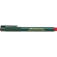 FABER-CASTELL Multimark Super Fine S Permanent 0.4mm Pkt of 10pc Red - Al Masam Stationery LLC