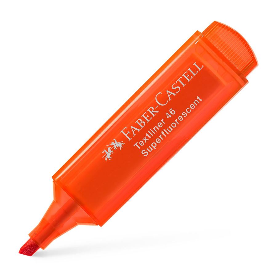 FABER-CASTELL Super-Fluorescent Highlighter Orange - Al Masam Stationery LLC